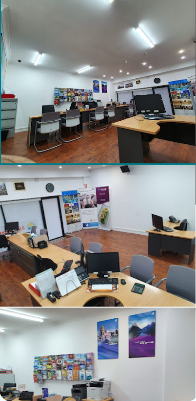Inside the A&H travel office